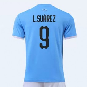 Uruguay 2023/2024 Luis Suarez 9 Hjemme Landslagsdrakt Kortermet